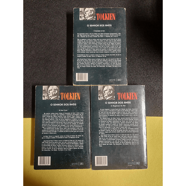 Tolkien - O senhor dos anéis. 3 volumes. LIVRO DE BOLSO