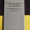 Giordano Bruno - Acerca do infinito, do universo e dos mundos