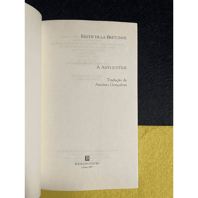 Restif de la Bretonne - A Anti-justine