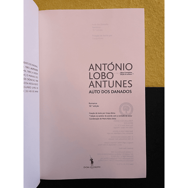 António Lobo Antunes - Auto dos Danados 