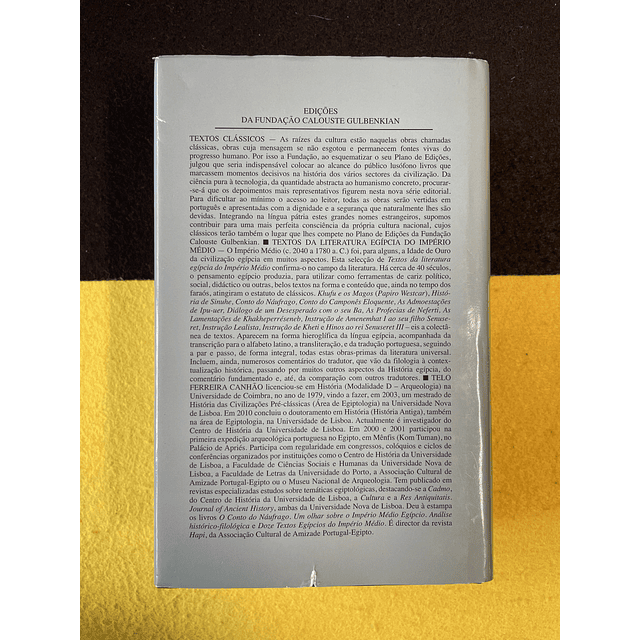 Telo Ferreira Canhão - Textos da literatura egípcia do Império Médio