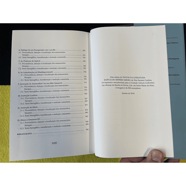 Telo Ferreira Canhão - Textos da literatura egípcia do Império Médio