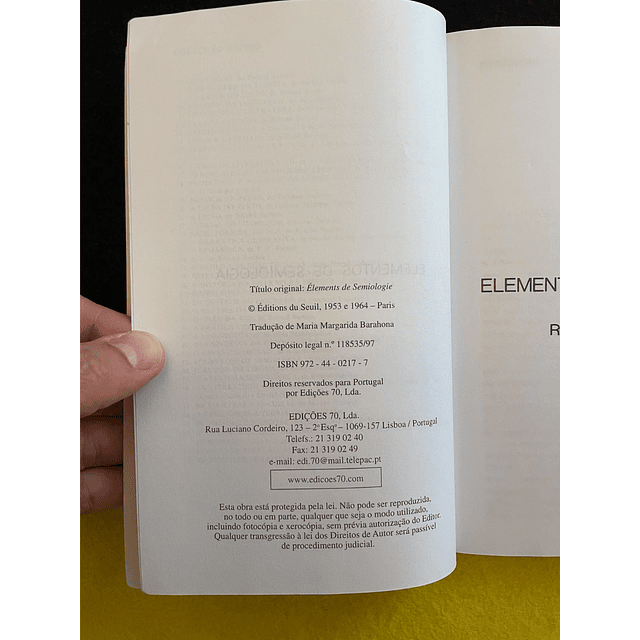 Roland Barthes - Elementos de Semiologia