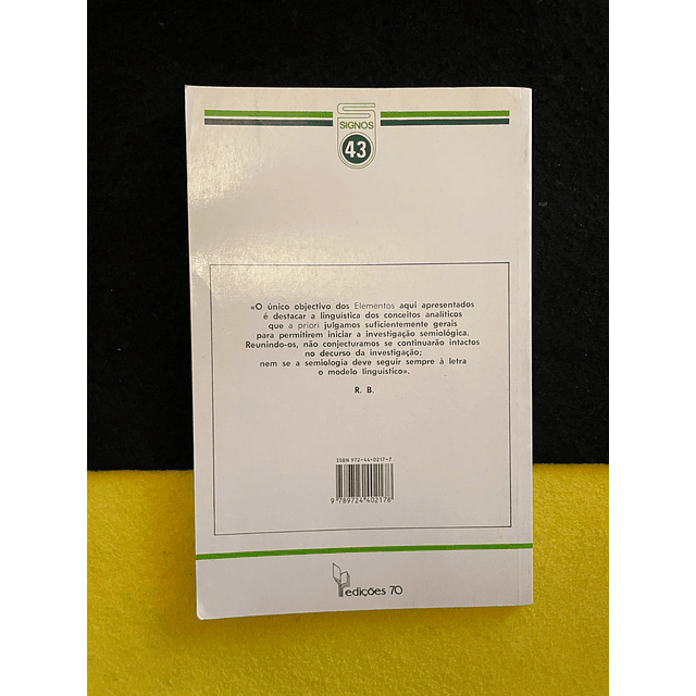 Roland Barthes - Elementos de Semiologia