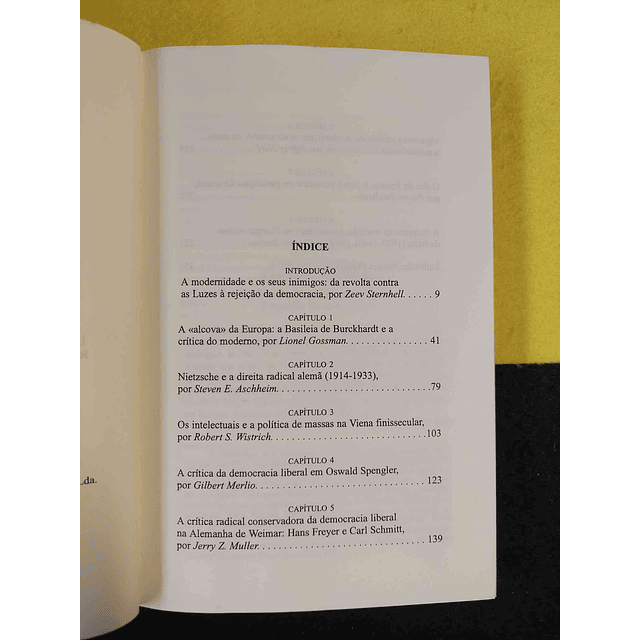 Zeev Sternhell - O eterno retorno: Contra a democracia a ideologia da decadência
