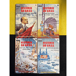 Jean Elleinstein - História da U.R.S.S. 4 volumes. LIVRO DE BOLSO