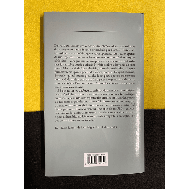 Horácio - Arte Poética 