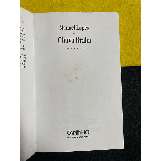Manuel Lopes - Chuva braba
