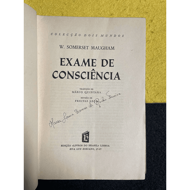 W. Somerset Maugham - Exame de consciência  