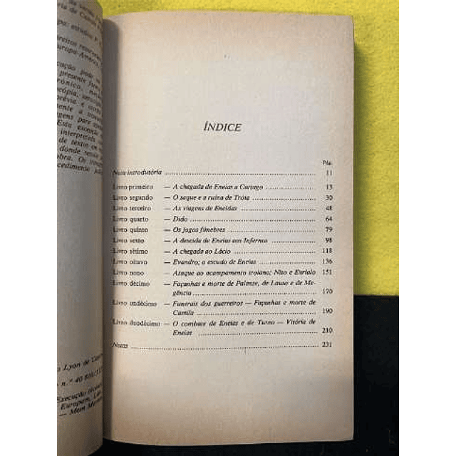 Virgilio - A Eneida. LIVRO DE BOLSO