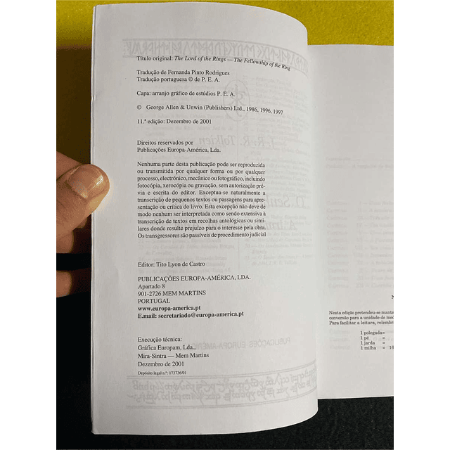 J. R. R. Tolkien - O senhor dos anéis parte um: A irmandade do anel