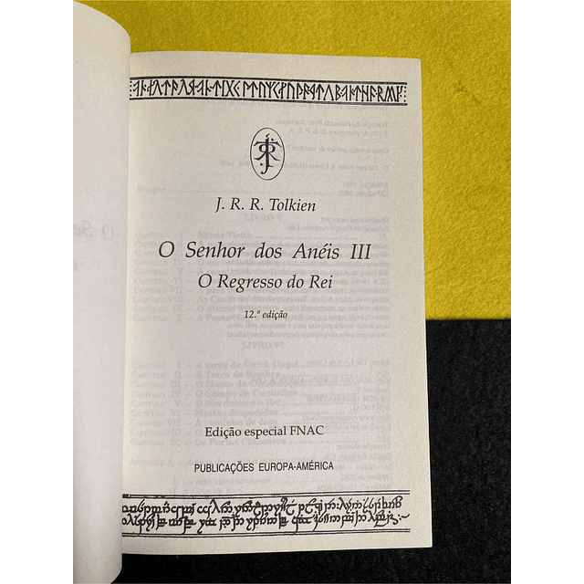 J.R.R. Tolkien - O senhor dos anéis parte três: O regresso do rei