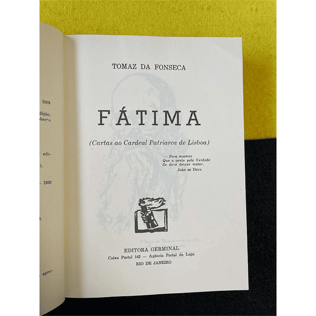 Tomaz da Fonseca - Fátima (cartas ao Cardeal Cerejeira)