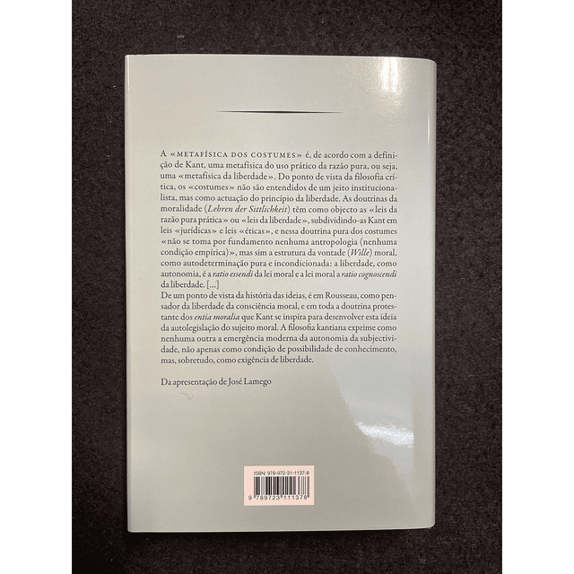 Immanuel Kant - A Metafísica dos Costumes