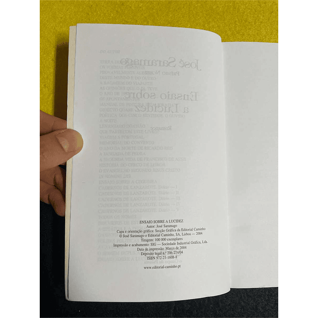 José Saramago - Ensaio sobre a lucidez