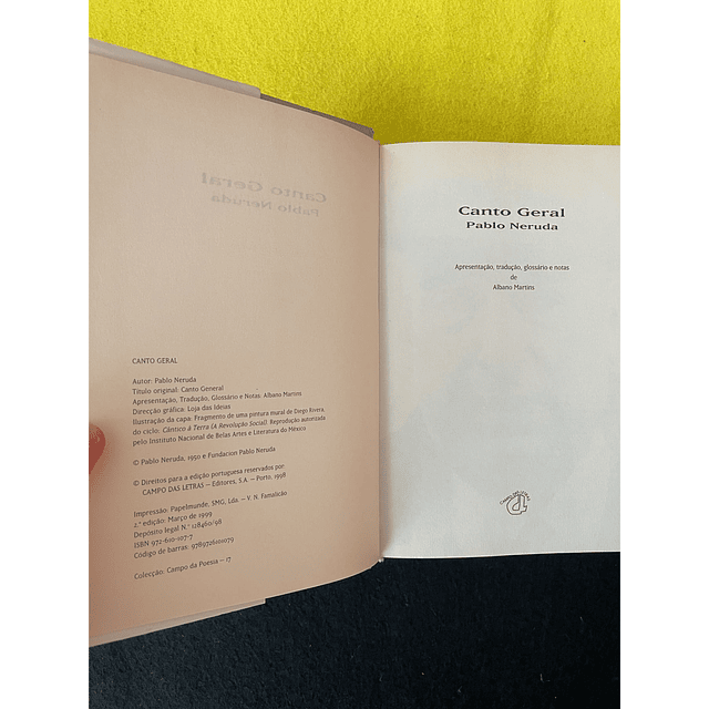 Pablo Neruda - Canto Geral 