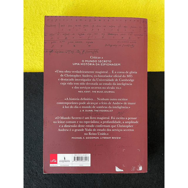 Christopher Andrew - O Mundo Secreto: Uma História da Espionagem, Vol. II