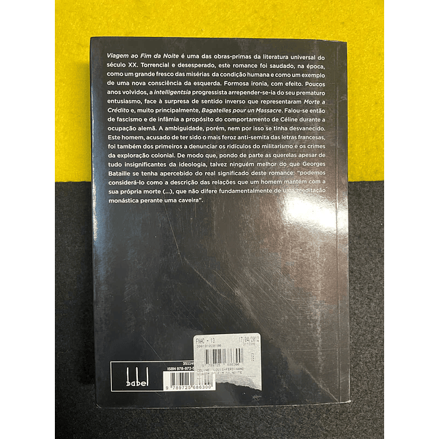 Louis-Ferdinand Céline - Viagem ao fim da noite