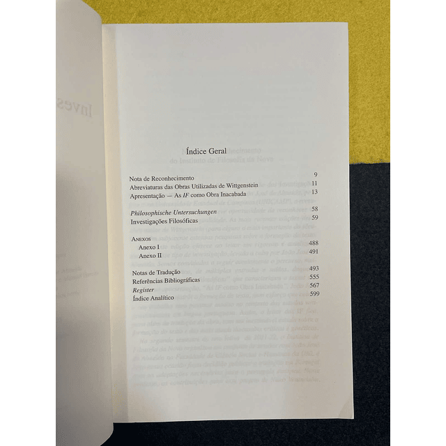 Ludwig Wittgenstein - Investigações filosóficas 