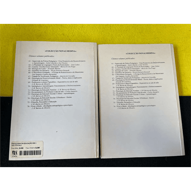 J. H. Barros de Oliveira, A. M. Barros Oliveira - Psicologia da educação escolar. 2 volumes
