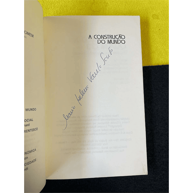 Marc Augé - A construção do mundo. Volume 1