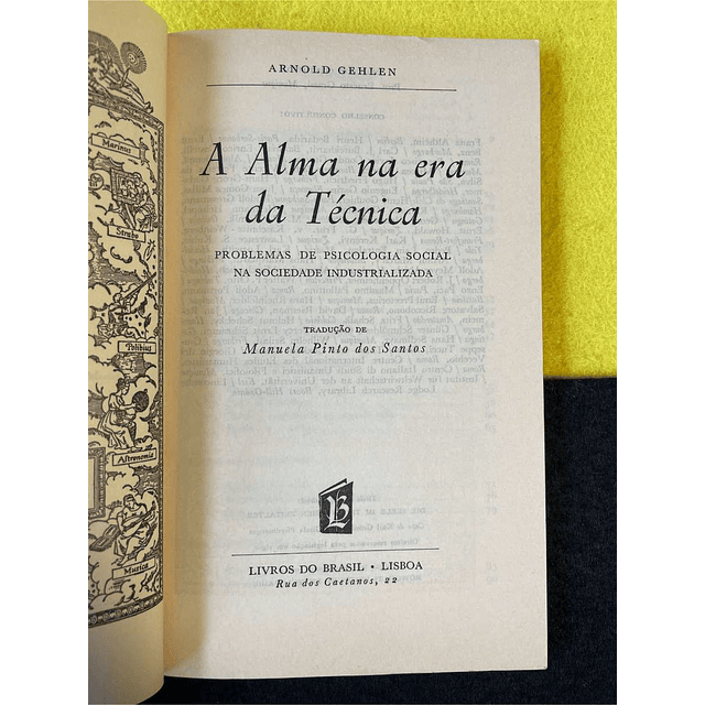 Arnold Gehlen - A alma na era da técnica: Problemas de psicologia social na sociedade industrializada. LIVRO DE BOLSO