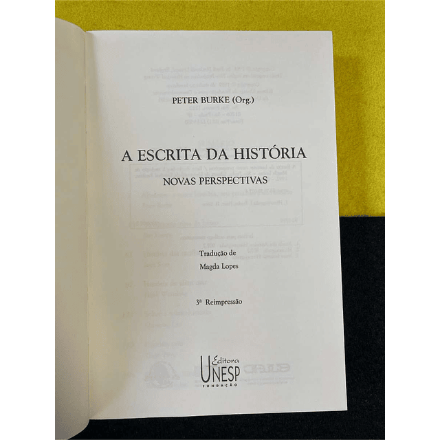 Peter Burke - A escrita da história: Novas perspectivas