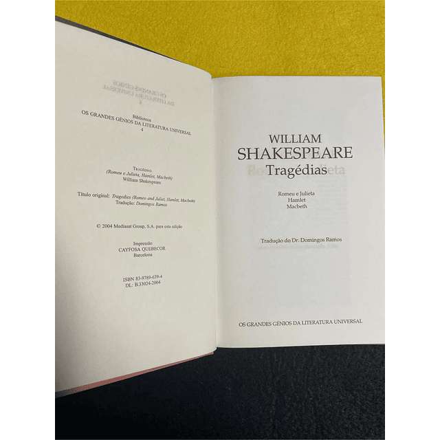 William Shakespeare - Romeu e Julieta, Hamlet, Macbeth