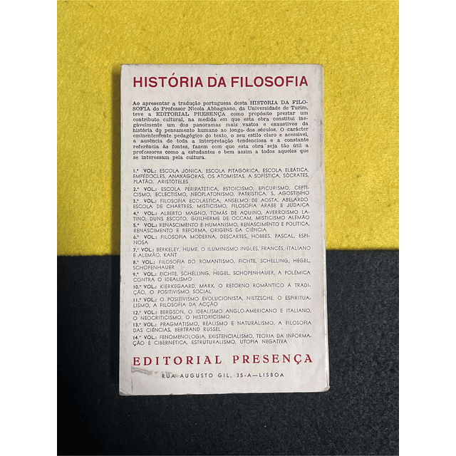 Nicola Abbagnano - História da filosofia. Volume II