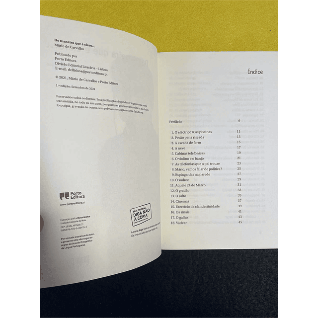 Mário de Carvalho - De maneira que é claro...