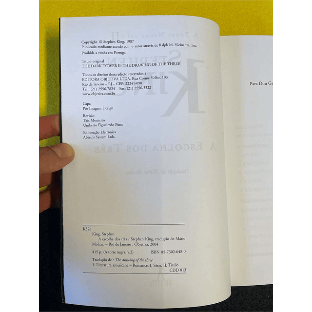 Stephen King - A torre negra: A escolha dos três. Volume II