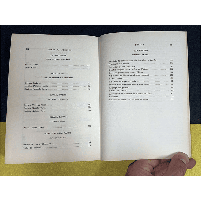 Tomaz da Fonseca - Fátima (cartas ao Cardeal Cerejeira) 