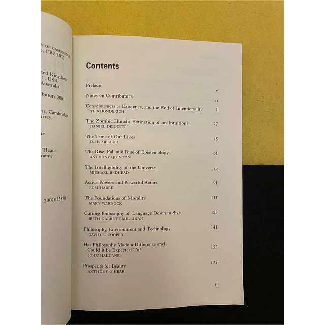 Anthony O' Hear - Philosophy at the new millennium