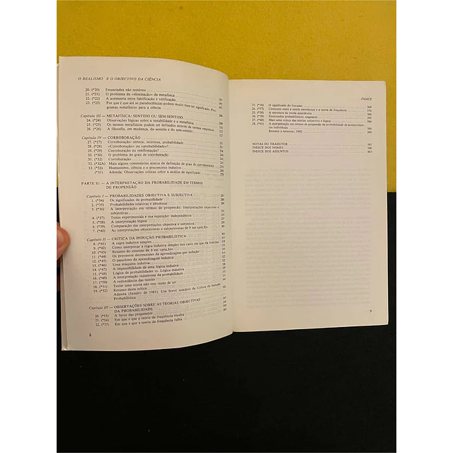 Karl Popper - O realismo e o objectivo da ciência. Volume I. Nº33