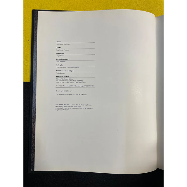 Eugénio de Andrade - O Comum da terra