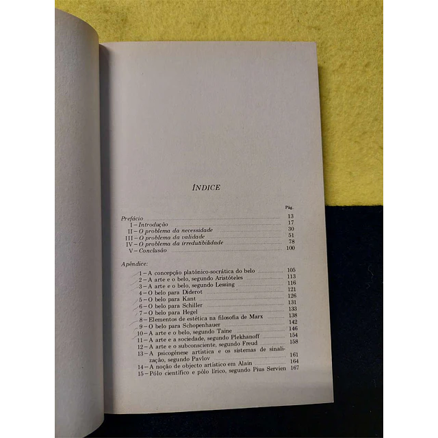 João José Cochofel - Iniciação estética. Nº 36. LIVRO DE BOLSO