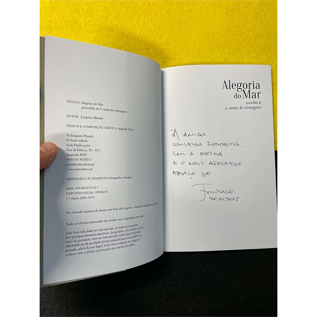 Joaquim Murale - Alegoria do mar precedida de 4 cartas de estrangeiro