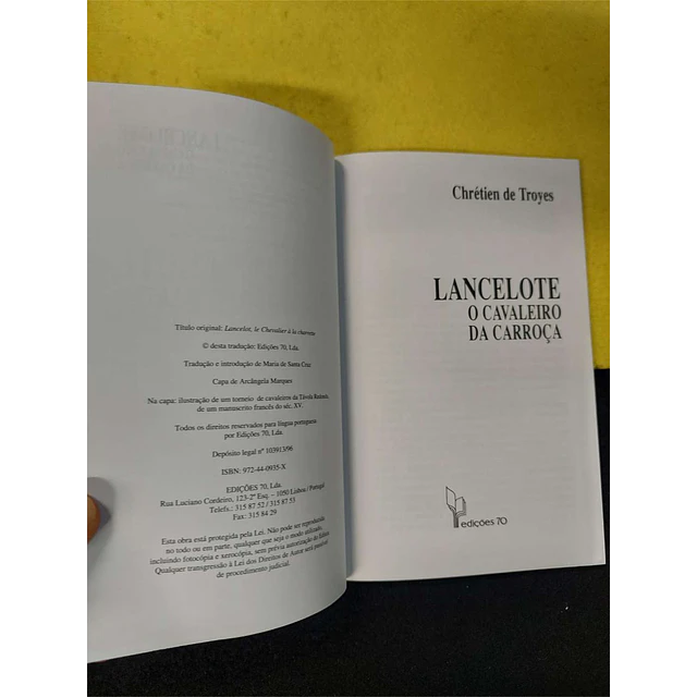 Chrétien de Troyes - Lancelote: O cavaleiro da carroça