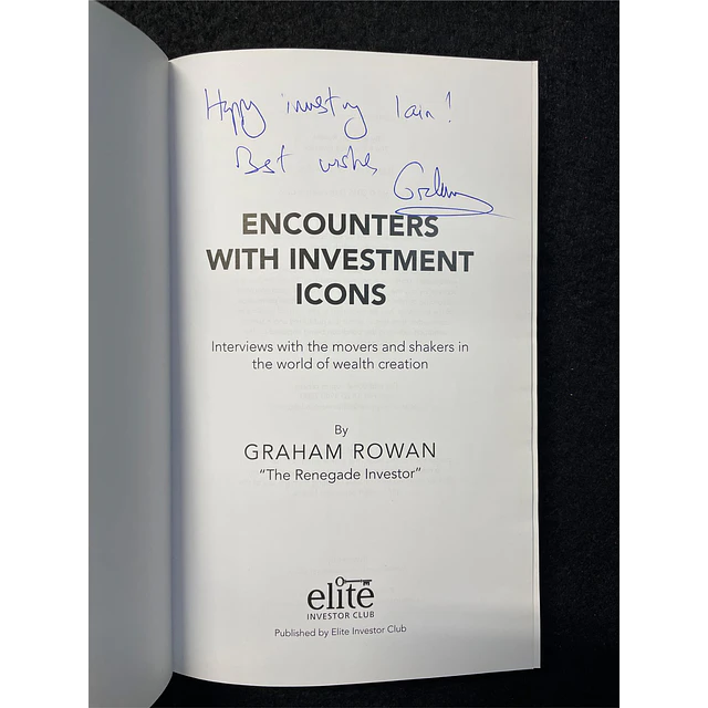 Graham Rowan - Encounters With Investment Icons