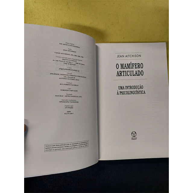 Jean Aitchison - O mamífero articulado: Uma introdução à psicolinguística