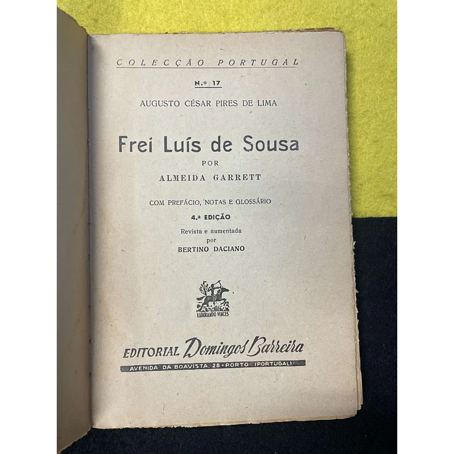 Almeida Garret - Frei Luís de Sousa