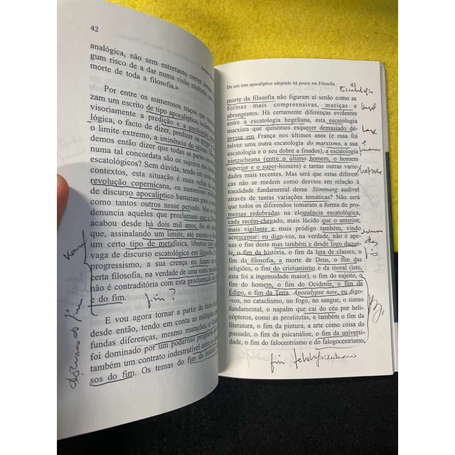Jacques Derrida - De um tom apocalíptico adoptado há pouco em filosofia