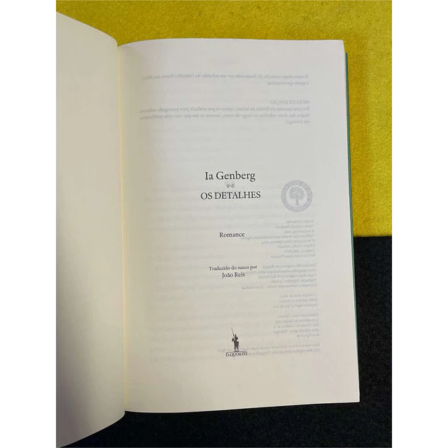 Ia Genberg - Os detalhes