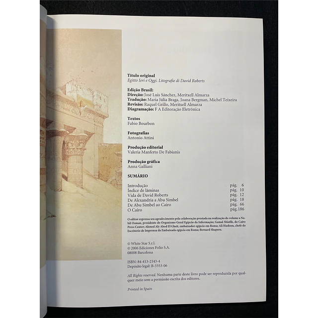 Fabio Bourbon - Egito ontem e hoje: Litografias de David Roberts