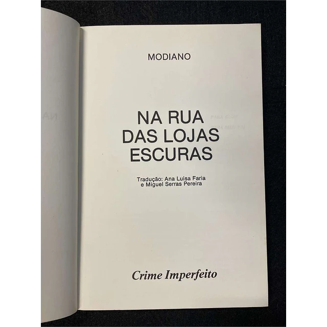 Patrick Modiano - Na rua das lojas escuras