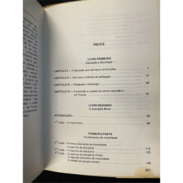 E. Durkheim - Sociologia, educação e moral