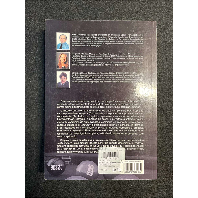 José Neves, Margarida Garrido, Eduardo Simões - Manual de competências: Pessoais, interpessoais e instrumentais