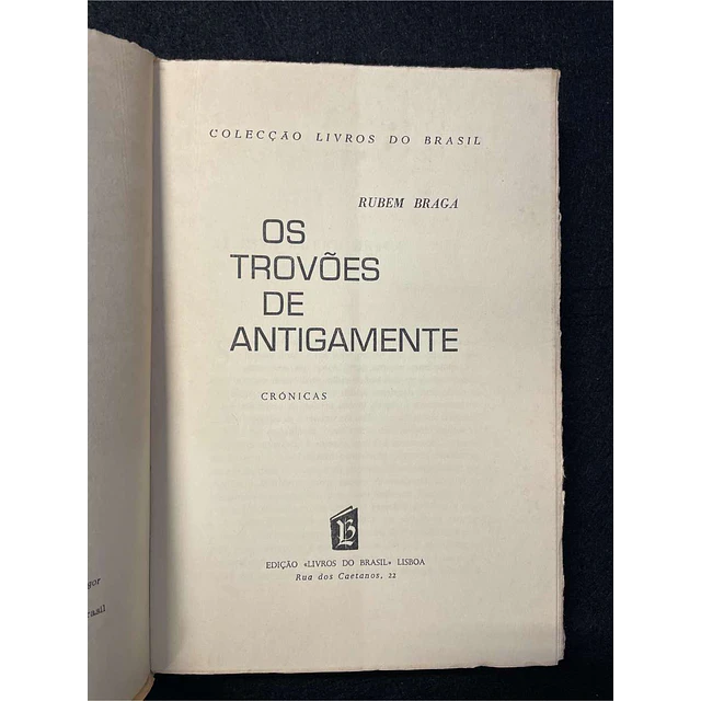 Rubem Braga - Os trovões de antigamente