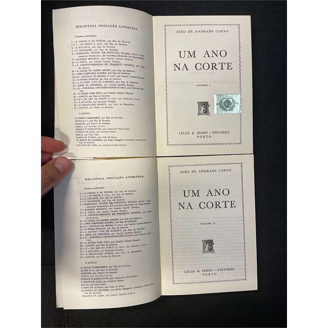 Andrade Corvo - Um ano na corte. 2 volumes
