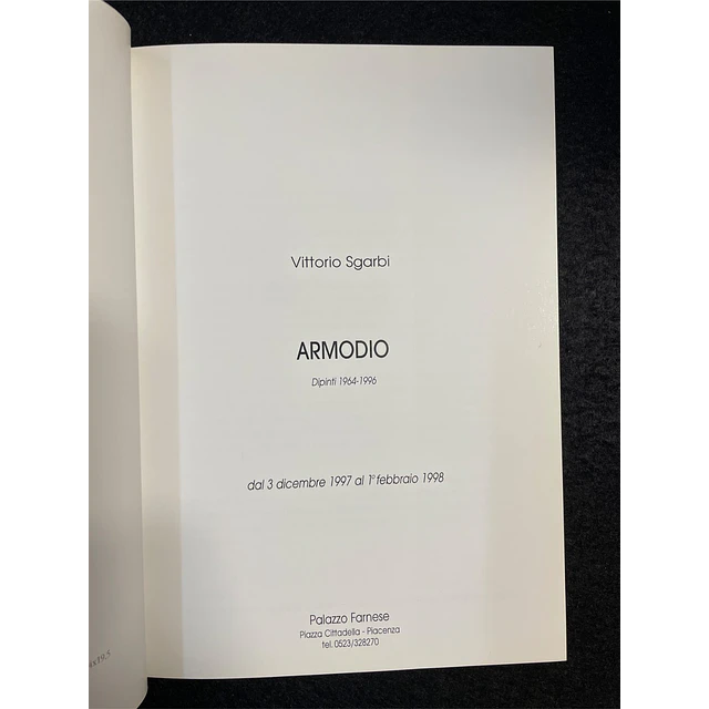 Vittorio Sgarbi - Armodio: Dipinti 1964-1996